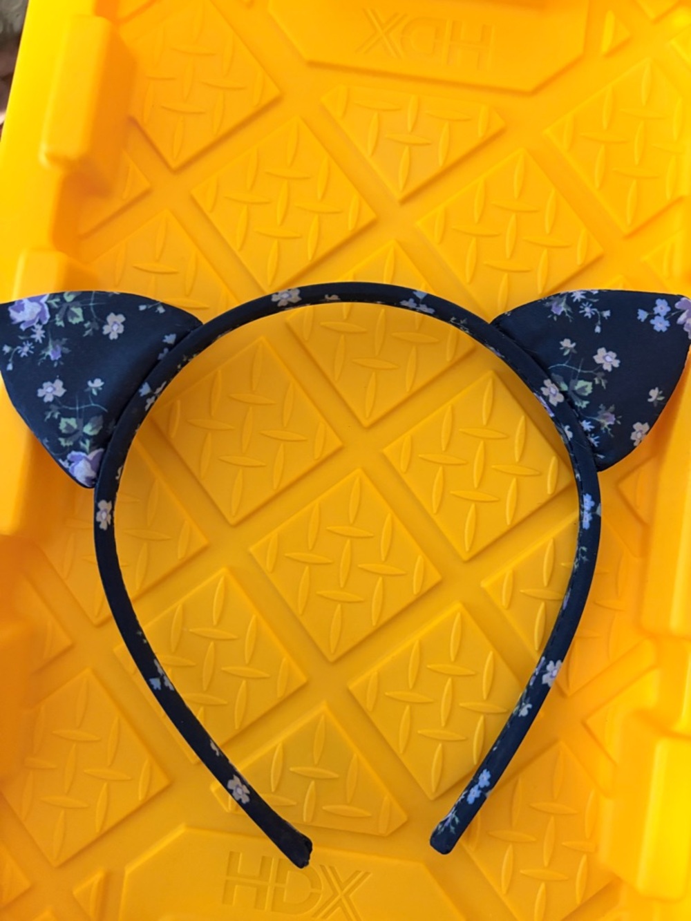 The Children's Place Navy Floral Cat Ear Headband